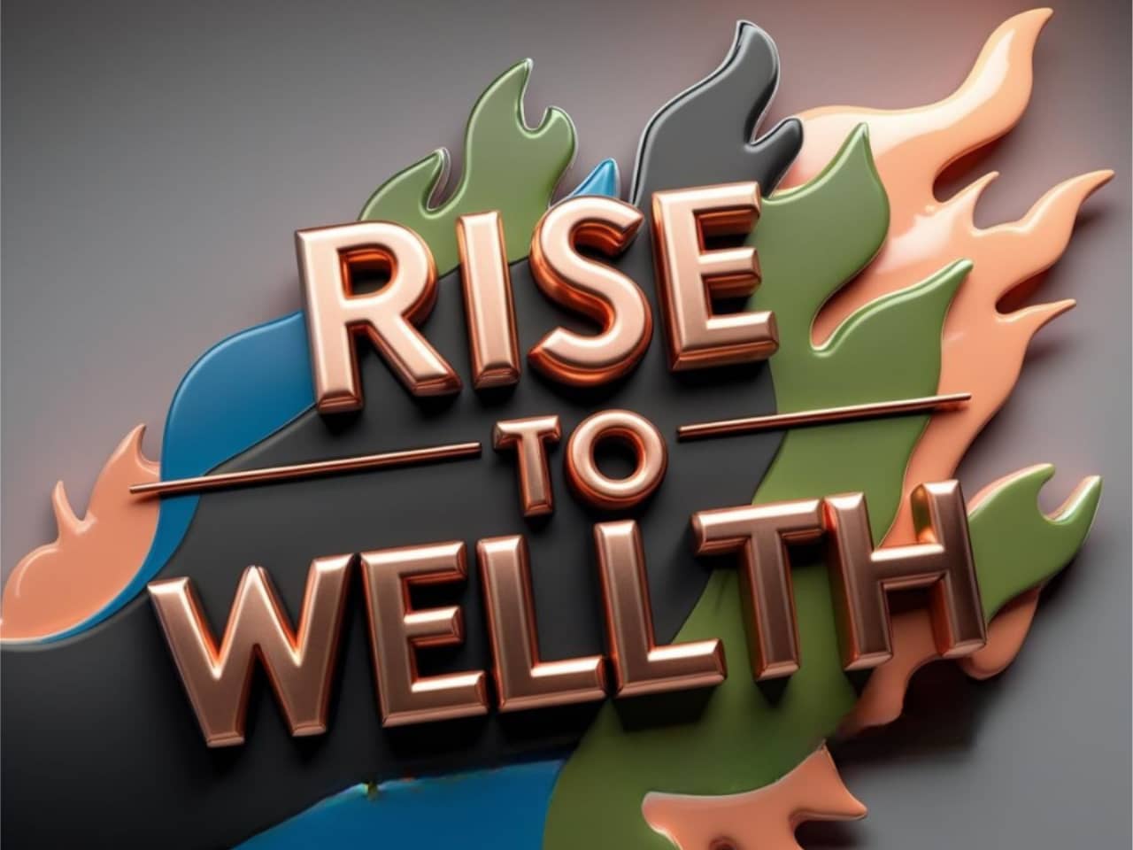 rise to wellth copper font